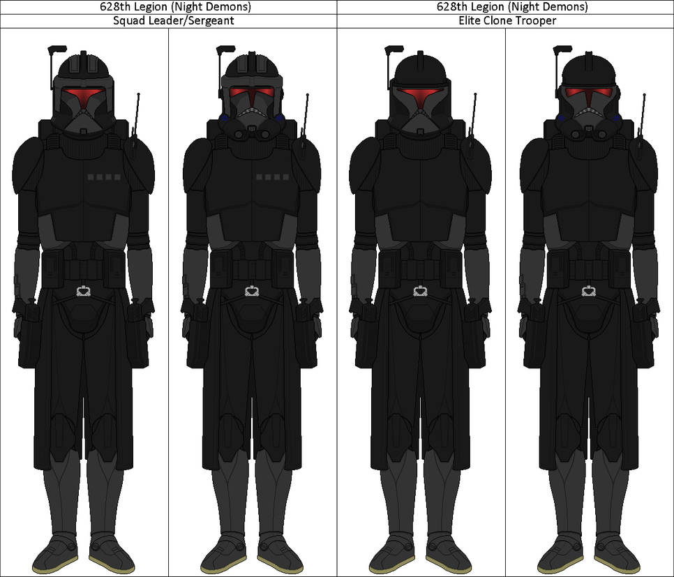 628th Legion (Night Demons) Elite Clone Trooper by shadowwolfclonect on ...