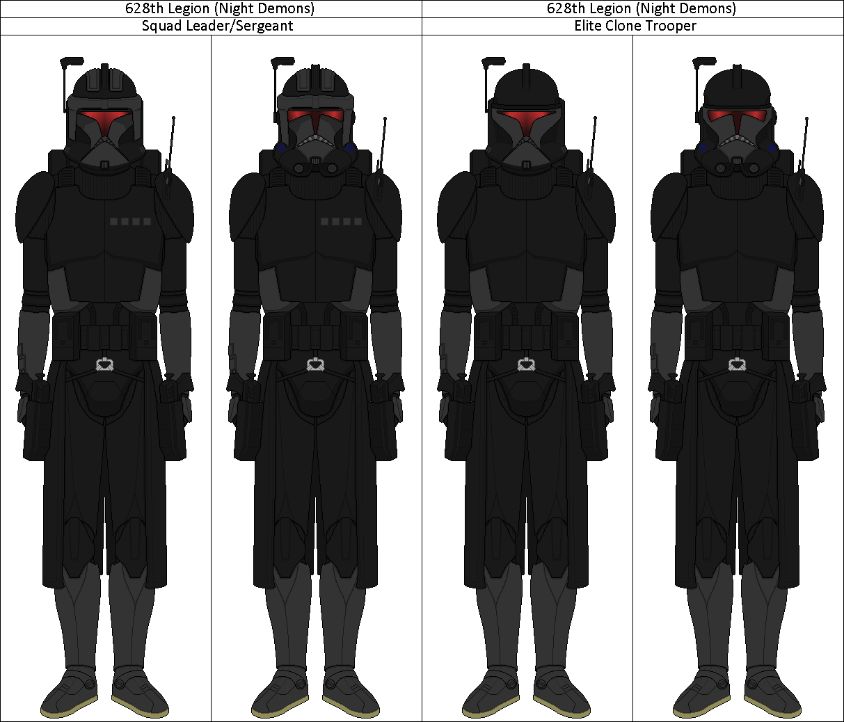 628th Legion (Night Demons) Elite Clone Trooper by shadowwolfclonect on ...