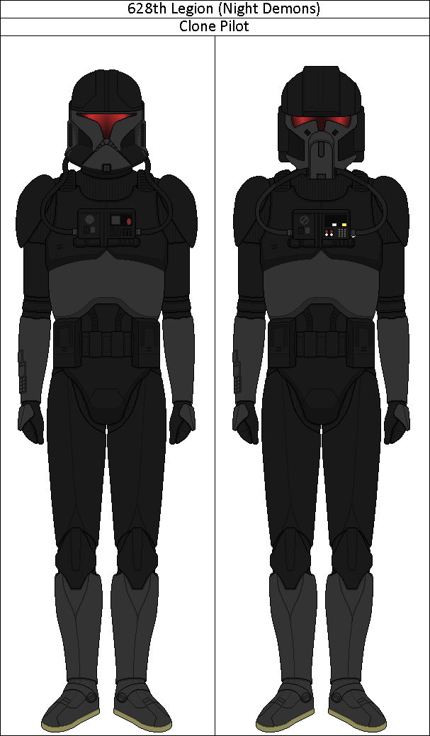 628th Legion (Night Demons) Clone Pilot by shadowwolfclonect on DeviantArt