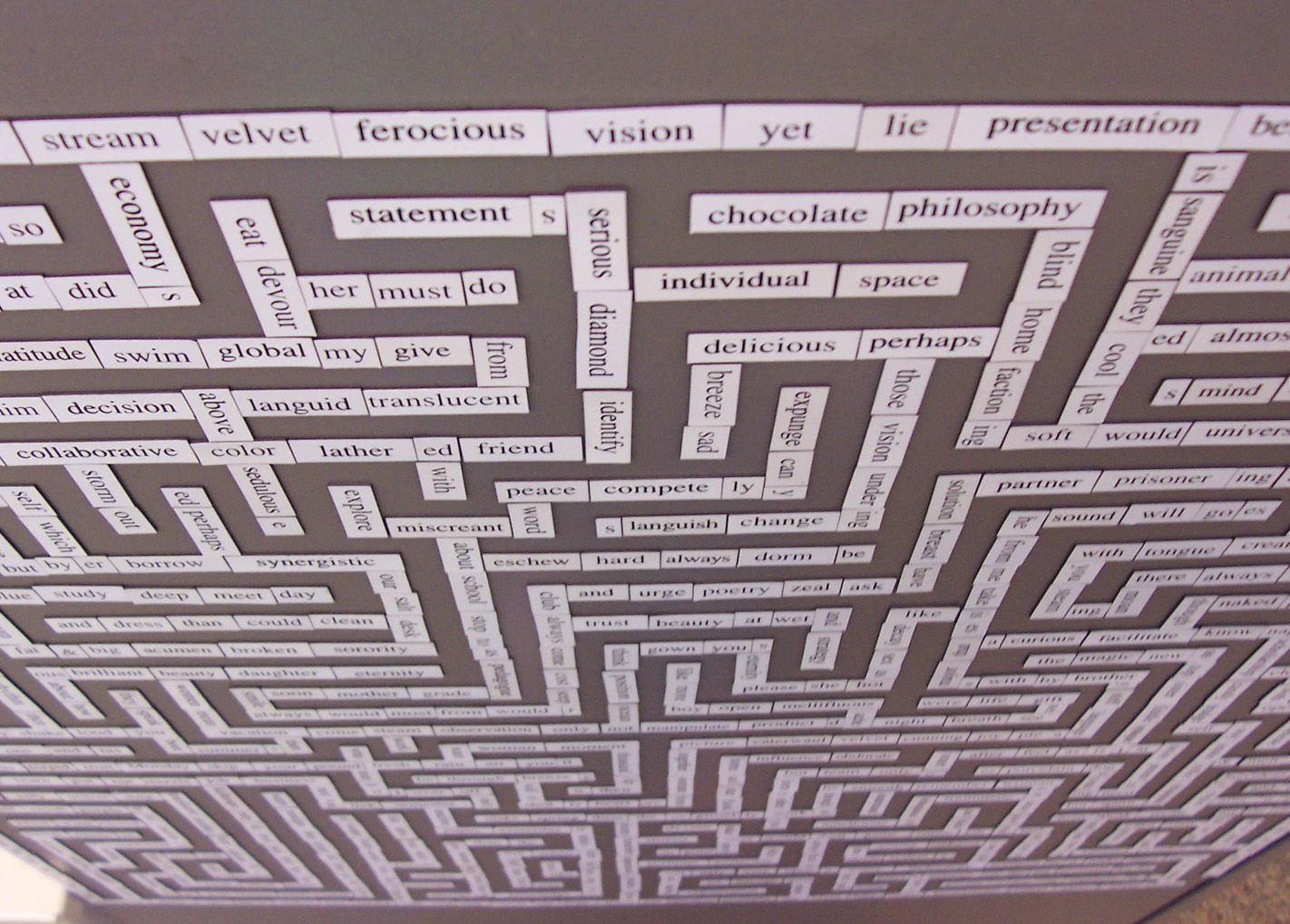 Magnet maze angle