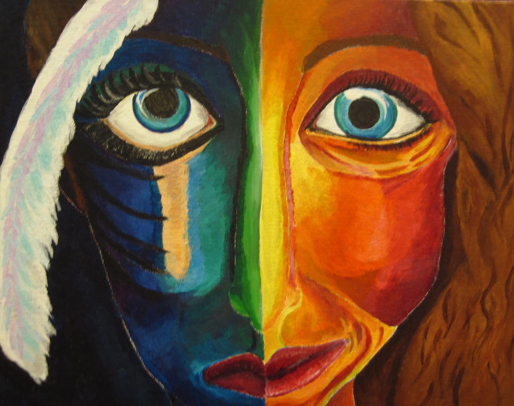 Expressionistic Self Portrait by shRose-b26 on DeviantArt