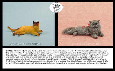 Customized cat model with moveable head