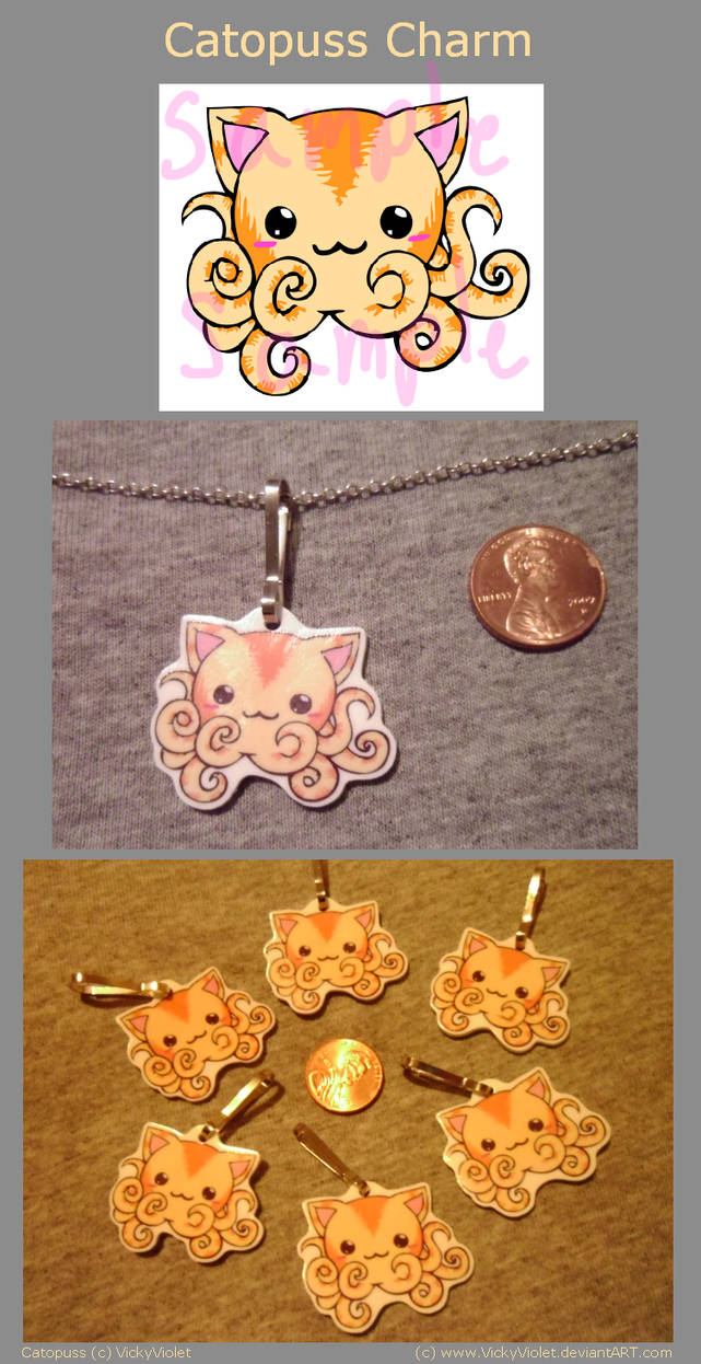 Catopuss Charm by VickyViolet