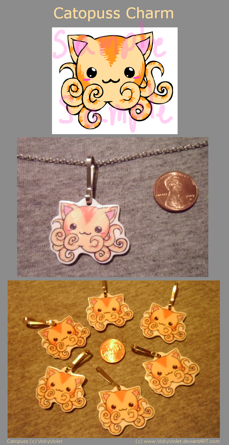 Catopuss Charm by VickyViolet