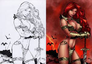 Red Sonja Colored by Me