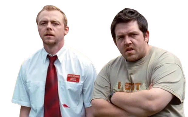 Shaun and Ed Render by smashPUG64 on DeviantArt