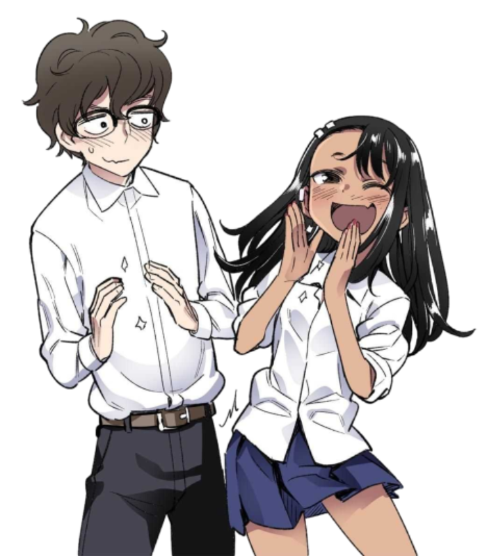Senpai and Nagatoro Render by smashPUG64 on DeviantArt