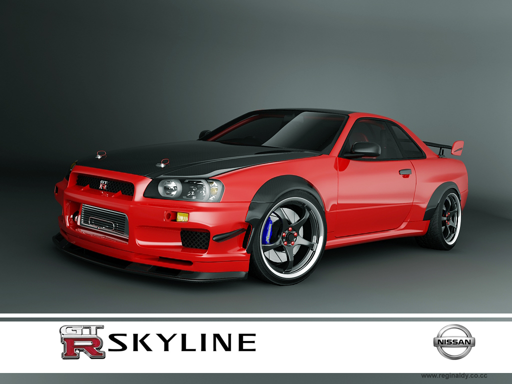 Nissan Skyline Gtr R34 Red 1 By 3dmanipulasi On Deviantart