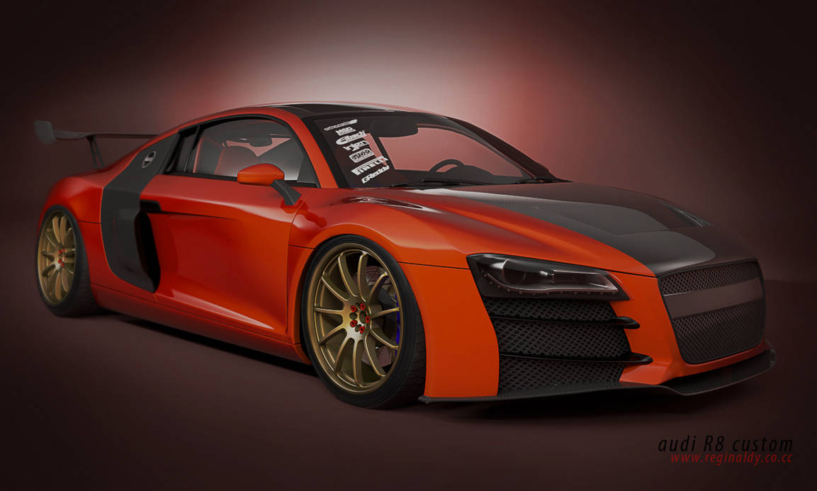 audi R8 custom gt wing by 3dmanipulasi on DeviantArt