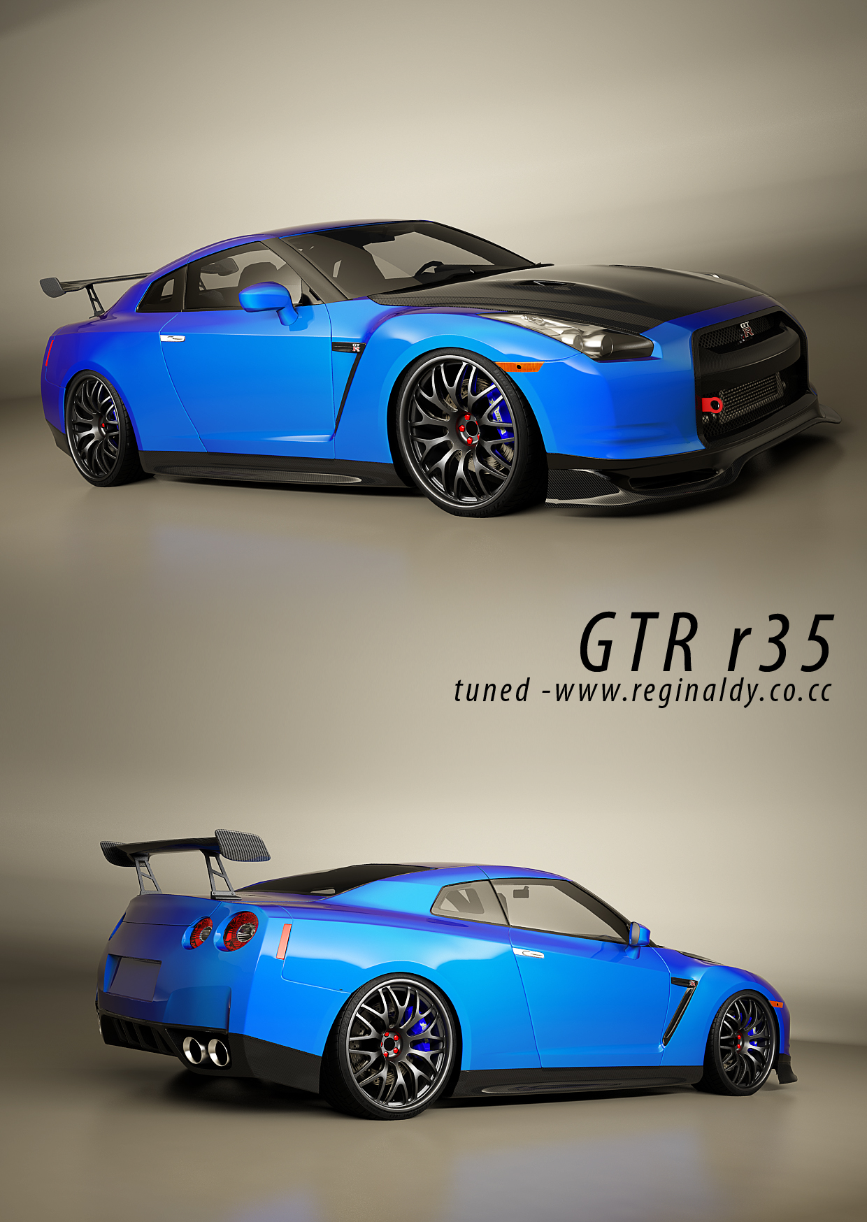 nissan skyline GTR r35 -teaser by 3dmanipulasi on DeviantArt