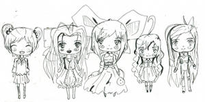 Chibi anime girls