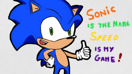 Sonic's Picture draw with Art Academy