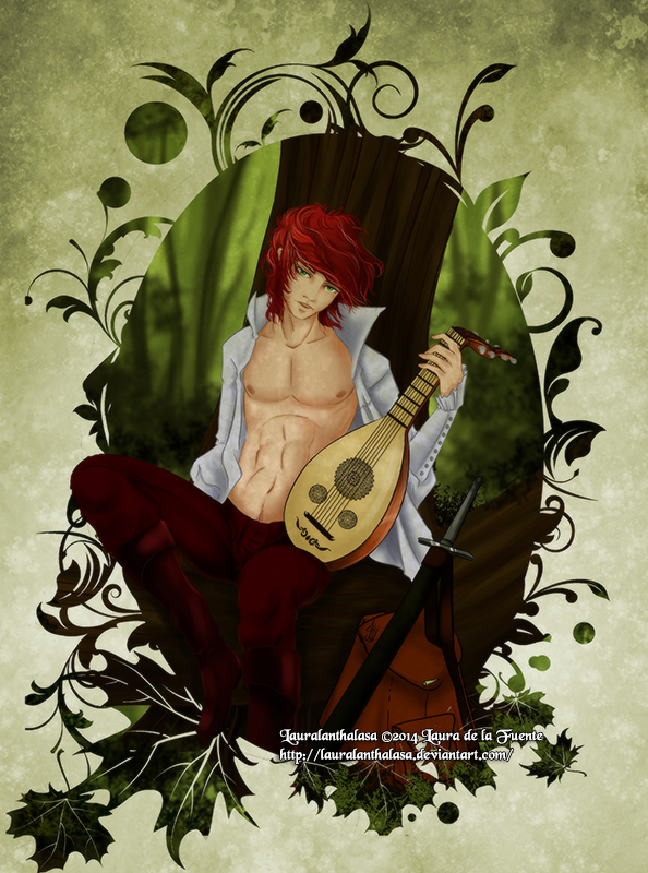 Kvothe fanart by Lauralanthalasa