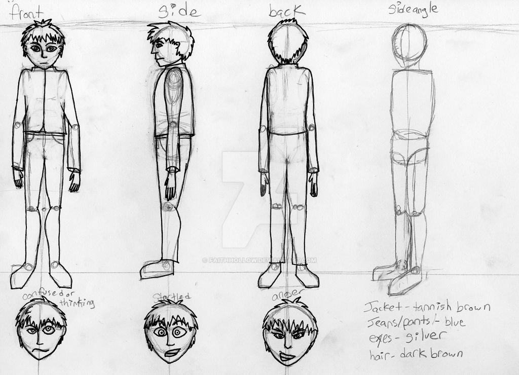 Character Reference Step Back Character Reference Turn around sketch by FaithHollow on DeviantArt