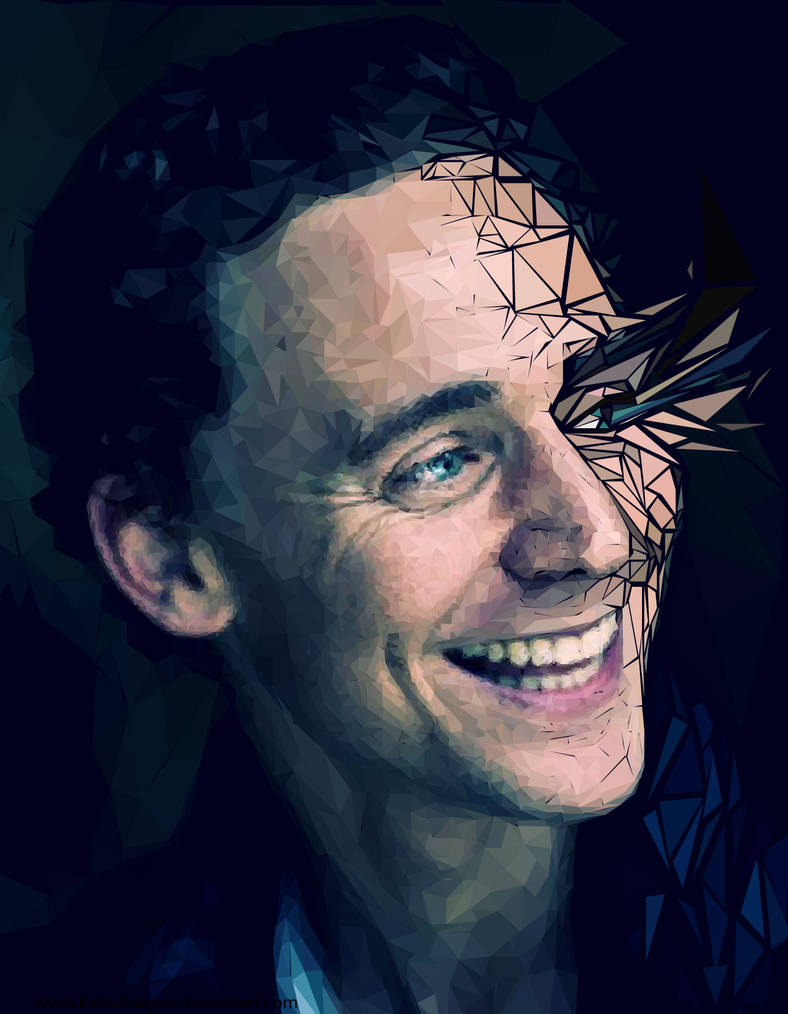 Tom Hiddleston: Polygon Portrait by Kabudragon