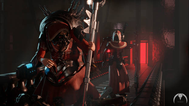 Warhammer 40k Mechanicus Tech Dominus and Priest by taumich