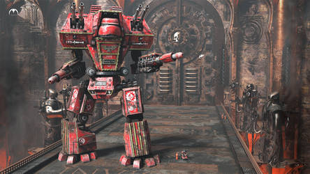 Legio Invicta Warlord Titan: Guarding the Forge by taumich