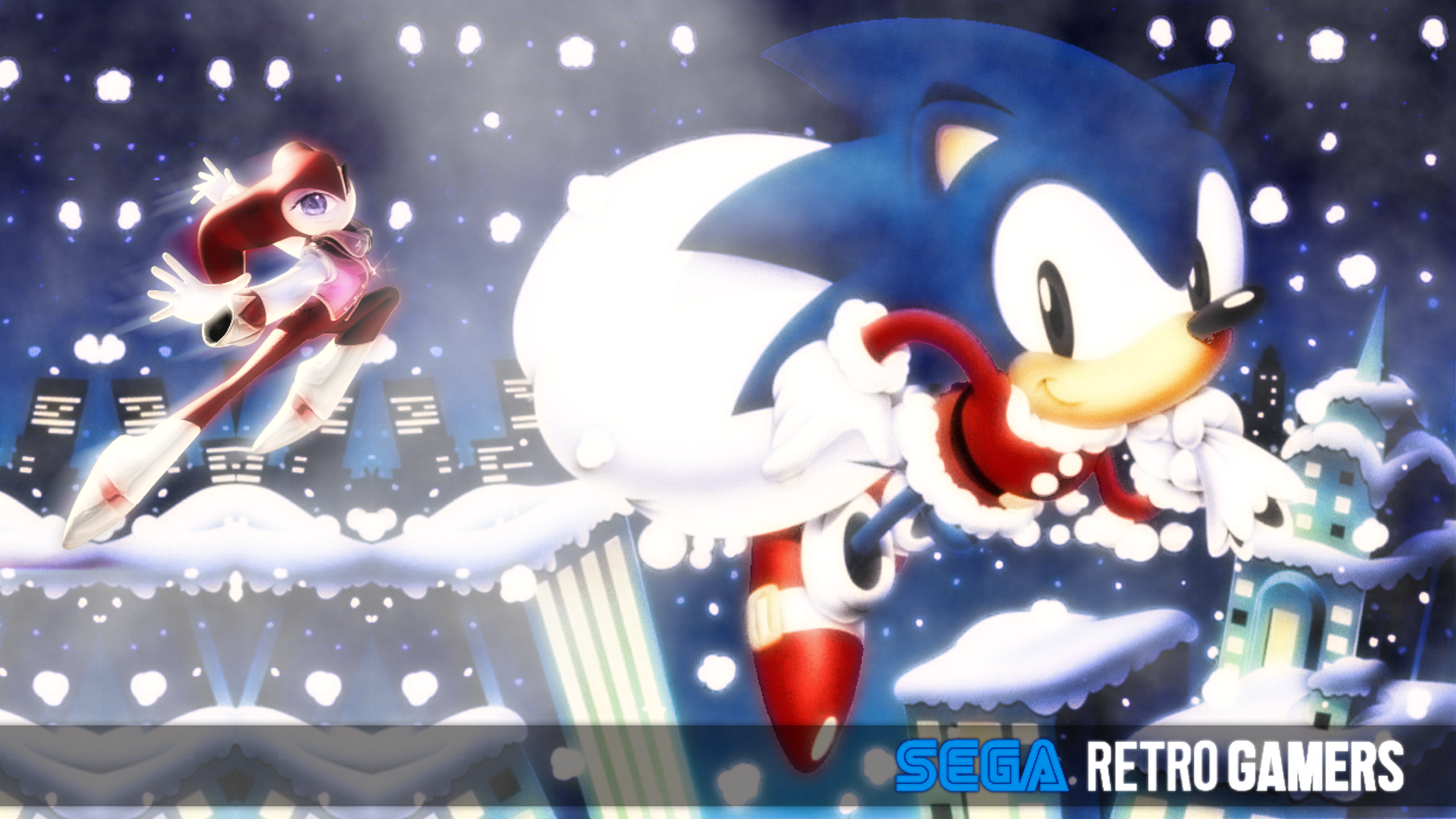 SRG Sonic NiGHT Cover Wallpaper (enhanced) v2