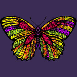Coloring of a butterfly