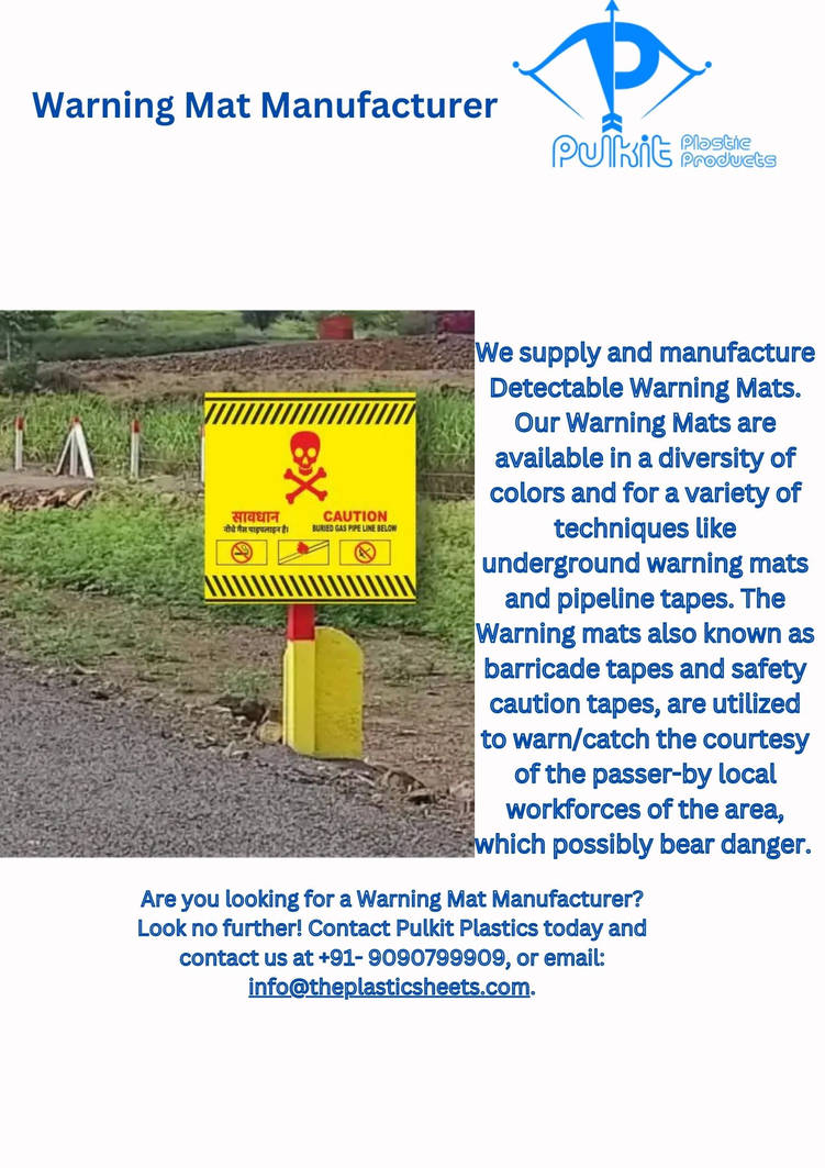 Warning Mat Manufacturer by pulkitplastics111 on DeviantArt