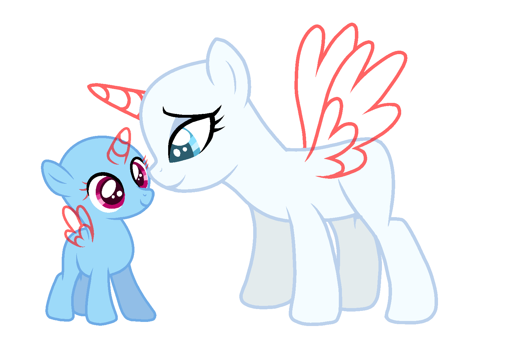 MLP FiM - Filly and her mother base by miguelcaminoiscutie on DeviantArt
