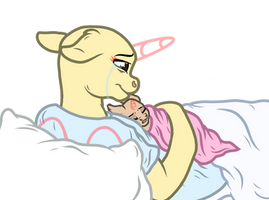 MLP FiM - Parent and Newborn baby base
