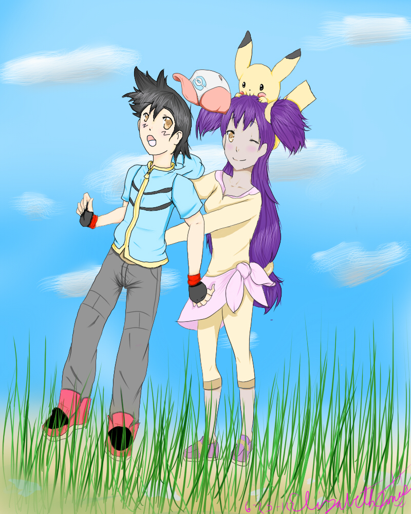 Ash x Iris by PokeCardz on DeviantArt