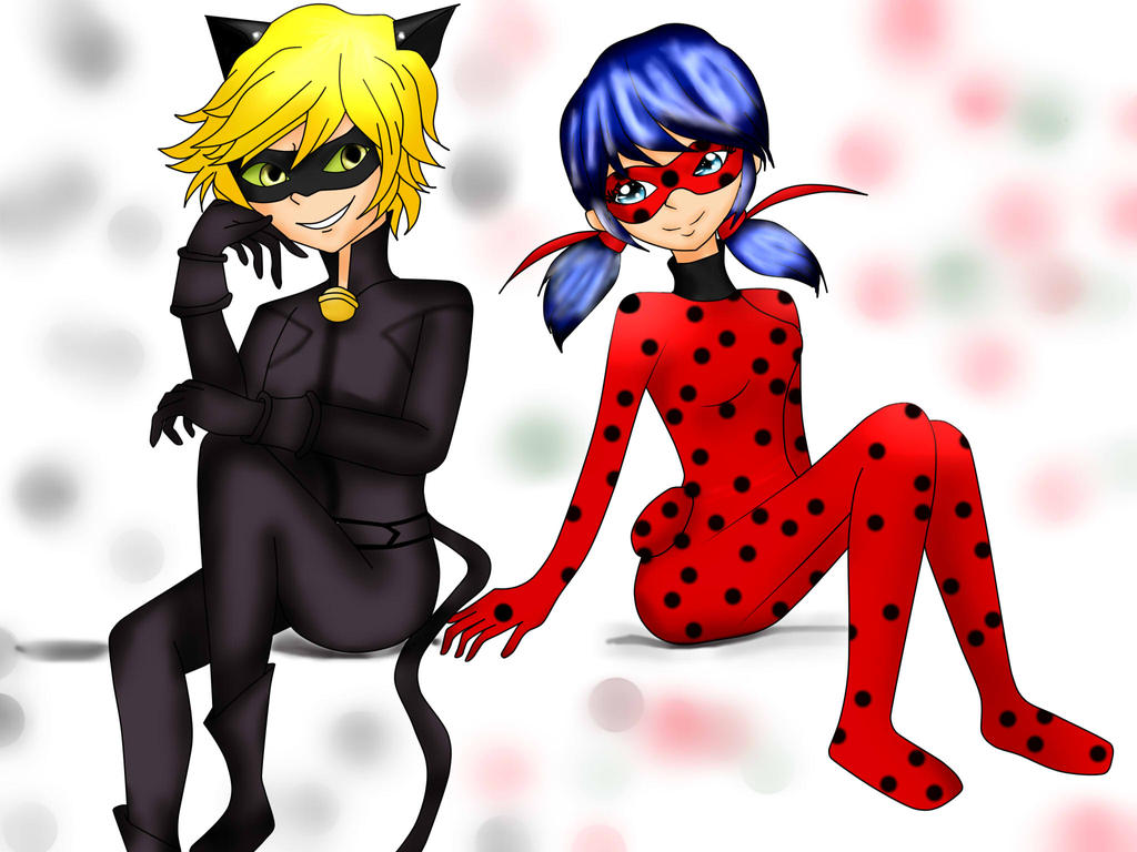 Chat Noir and Lady Bug