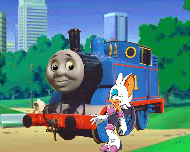Thomas Meets Rouge The Bat by AvilMig on DeviantArt