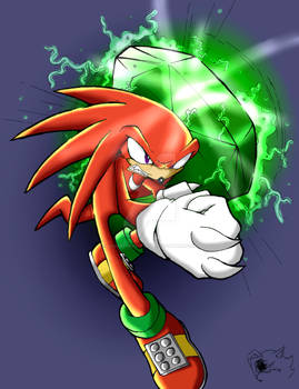 Paint Tool SAI Practice: Knuckles the Echidna