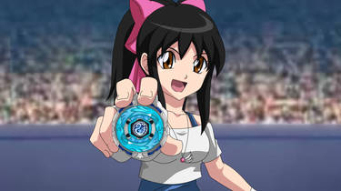 Victoria Ishikawa and her beyblade Sea Swan