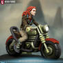 Motorcycle Woman Punk 1 screenshot