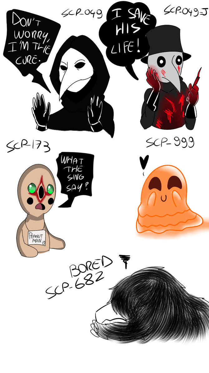 what the? art? — Scp 049-J's reaction to SCP 999?