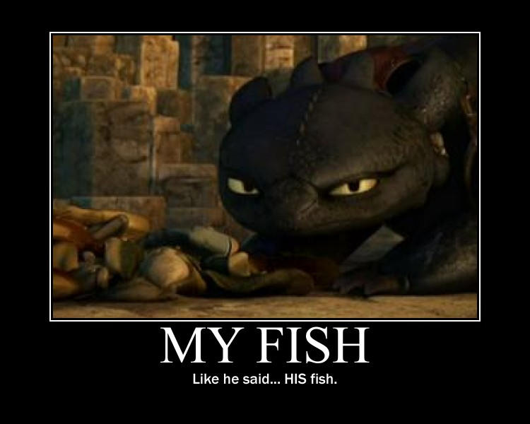 Toothless and his Fish by 6SeaCat9 on DeviantArt