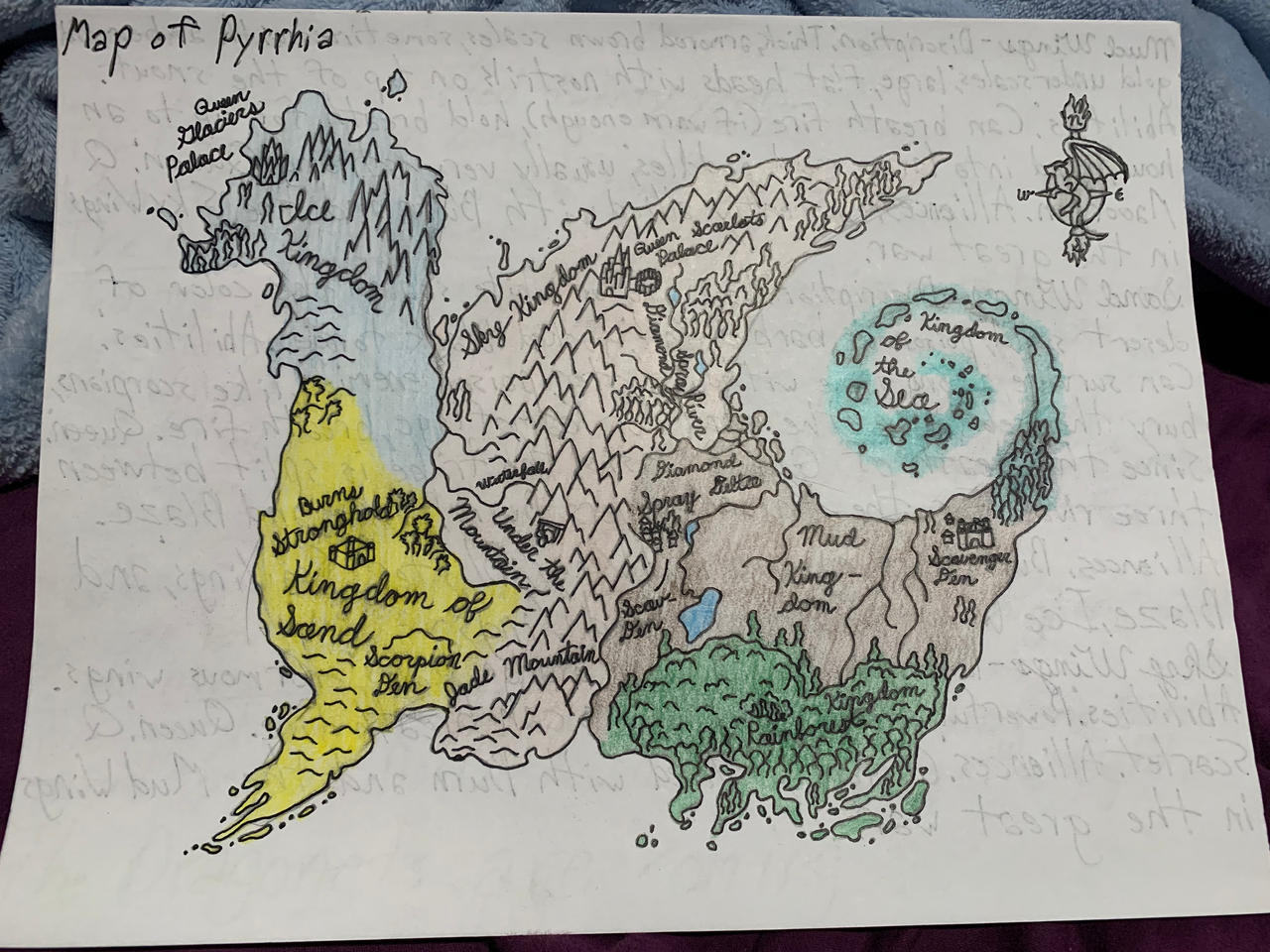 Map of Pyrrhia by Zephyrdrawzart on DeviantArt