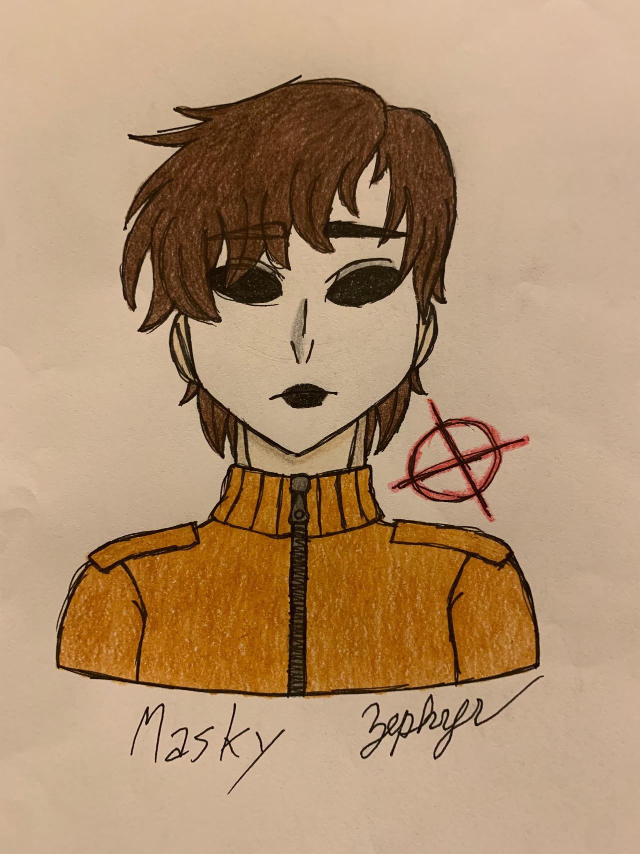 Masky Back View Masky by Zephyrdrawzart on DeviantArt
