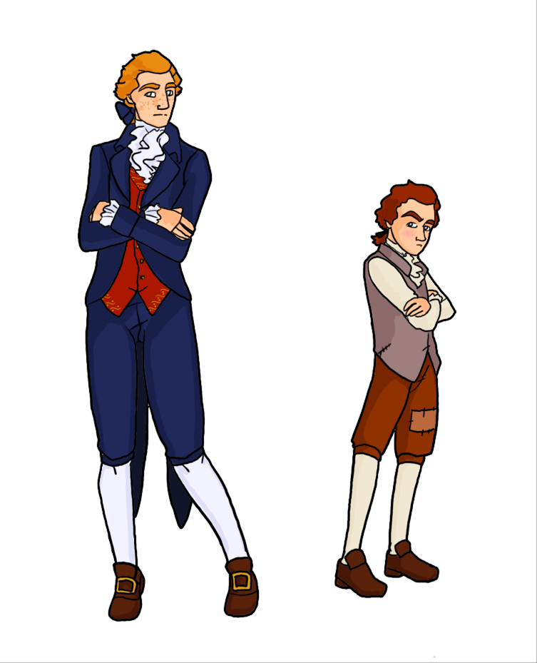 Young Jefferson and Hamilton