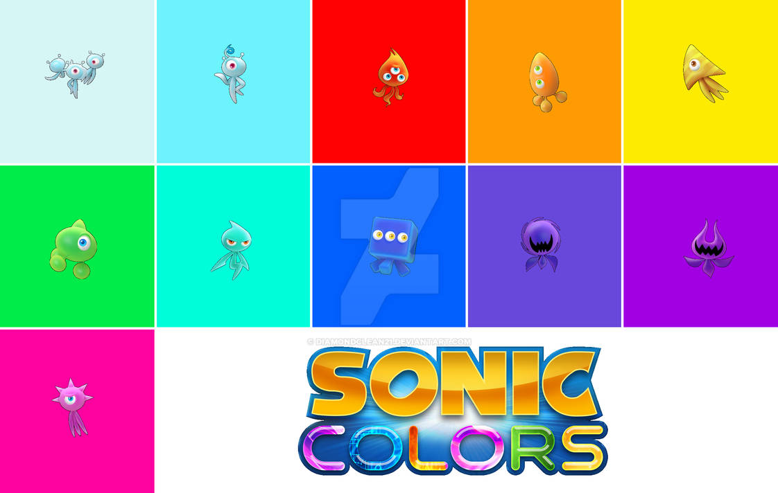 Sonic the Hedgehog - Wisps' Colors by DiamondClean21 on DeviantArt