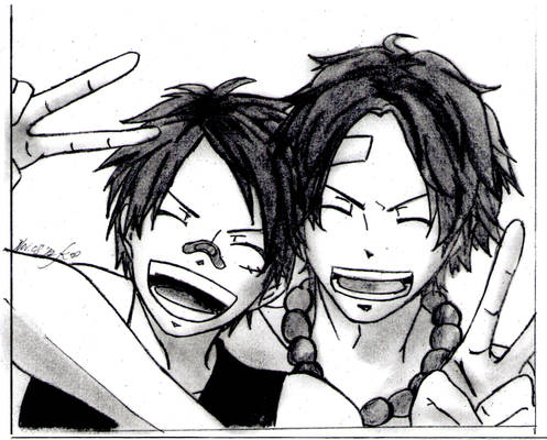 Luffy and Ace (One Piece)