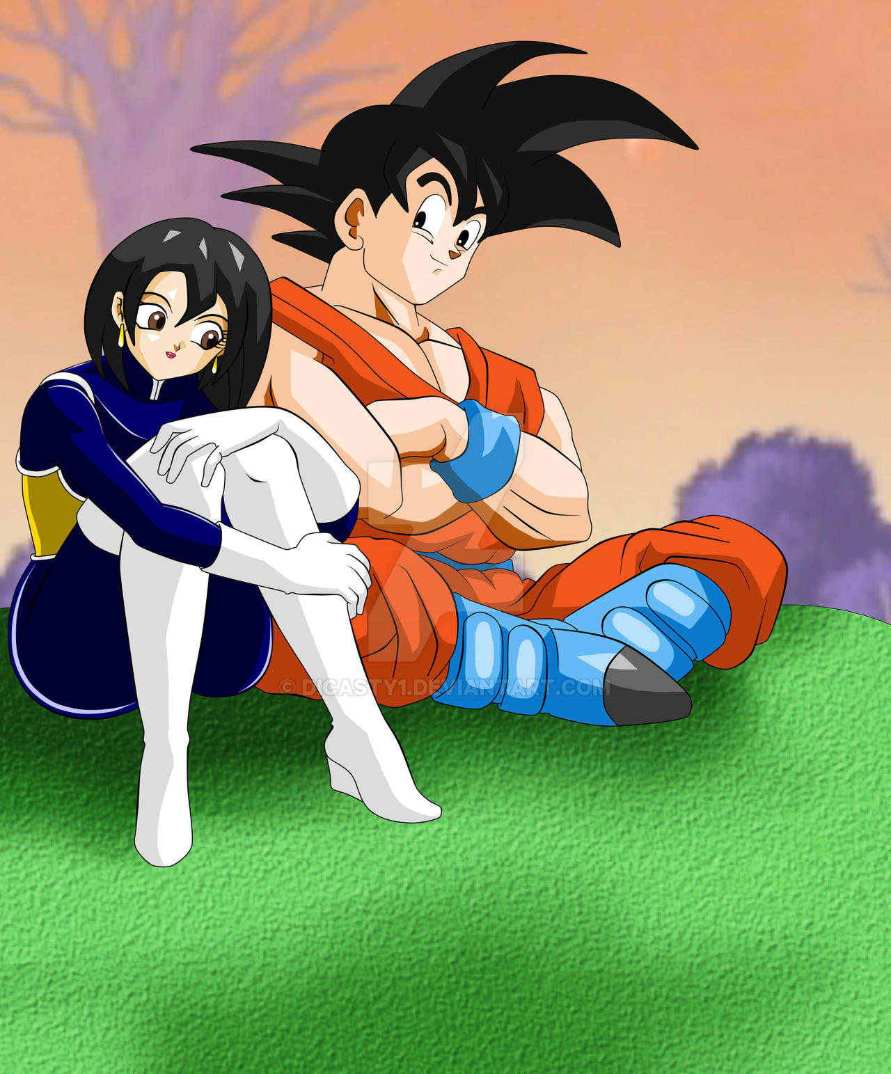 Goku y su Hermana Dayan by dicasty1 on DeviantArt