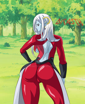 Towa en el parque DB Xenoverse