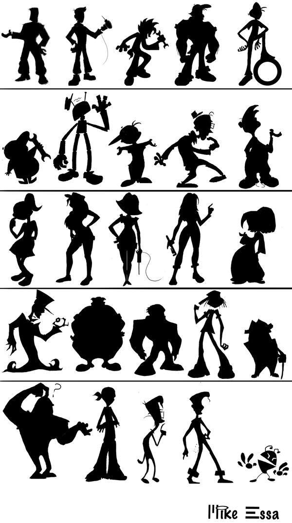 Random Silhouettes by MiketheMike on DeviantArt