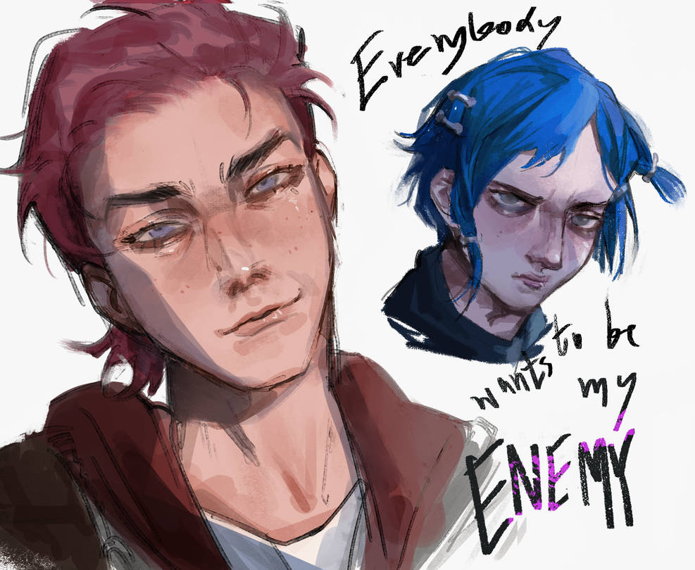 Arcane - Vi and Powder by Prangty on DeviantArt