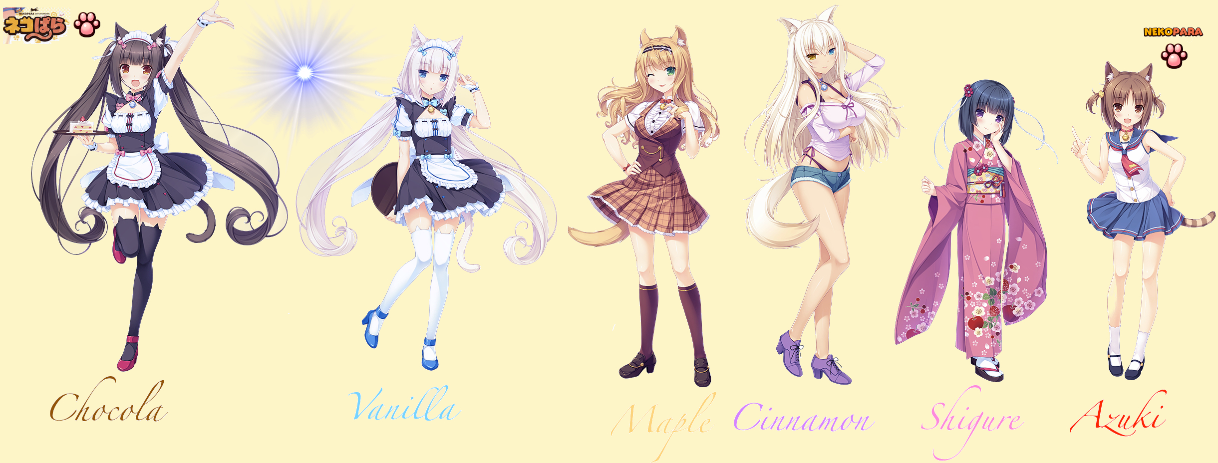 Nekopara Characters by Freshman91 on DeviantArt
