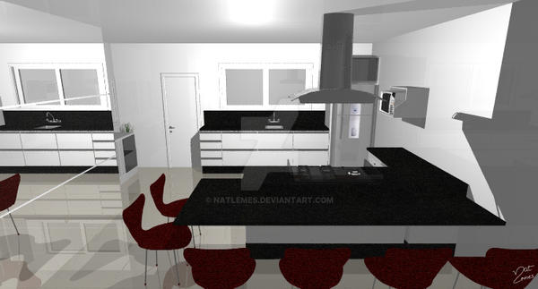 Projeto de Interior_Cozinha_Casa by NatLemes on DeviantArt