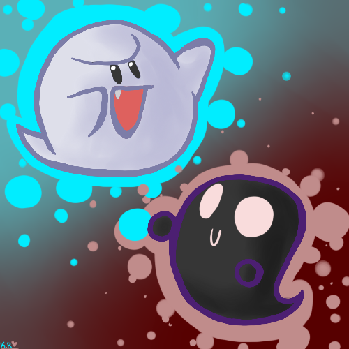 Boo and Missingno by Chocolatewoosh