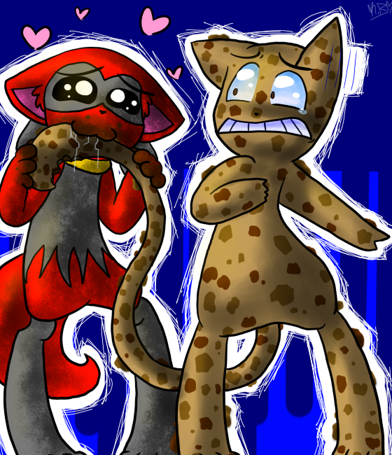 Red and the Cookie Dough Mew