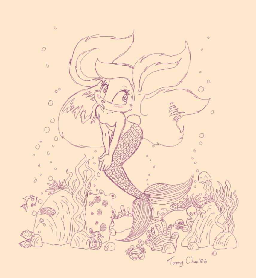 Bunny Mermaid by tommychan on DeviantArt
