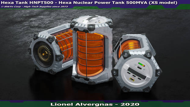 SciFi Hexa Nuclear Power Tank - XS model