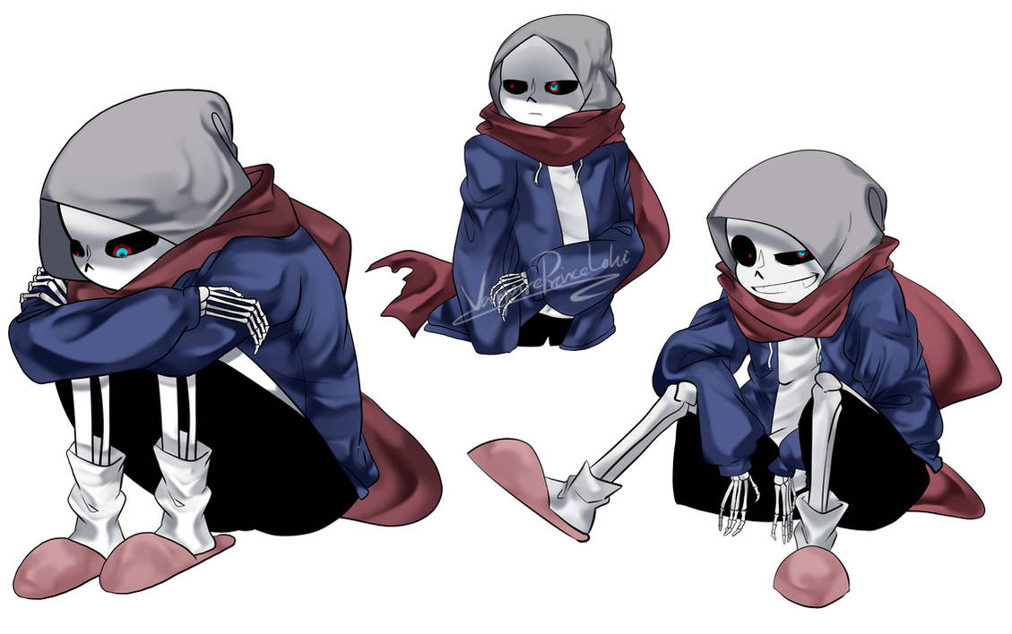 Dust sans by VampirePrinceLoki on DeviantArt